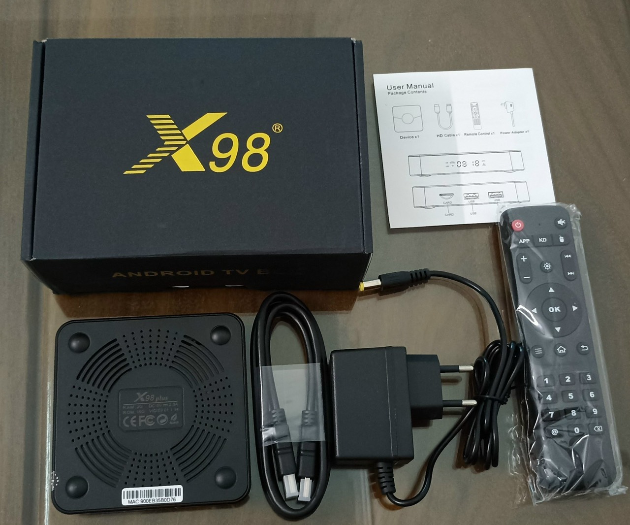 Android Tivi Box X98 PLUS - Ram 4GB, Android 11, Dual Wifi , Buetooth 5.0 - Hàng Nhập Khẩu