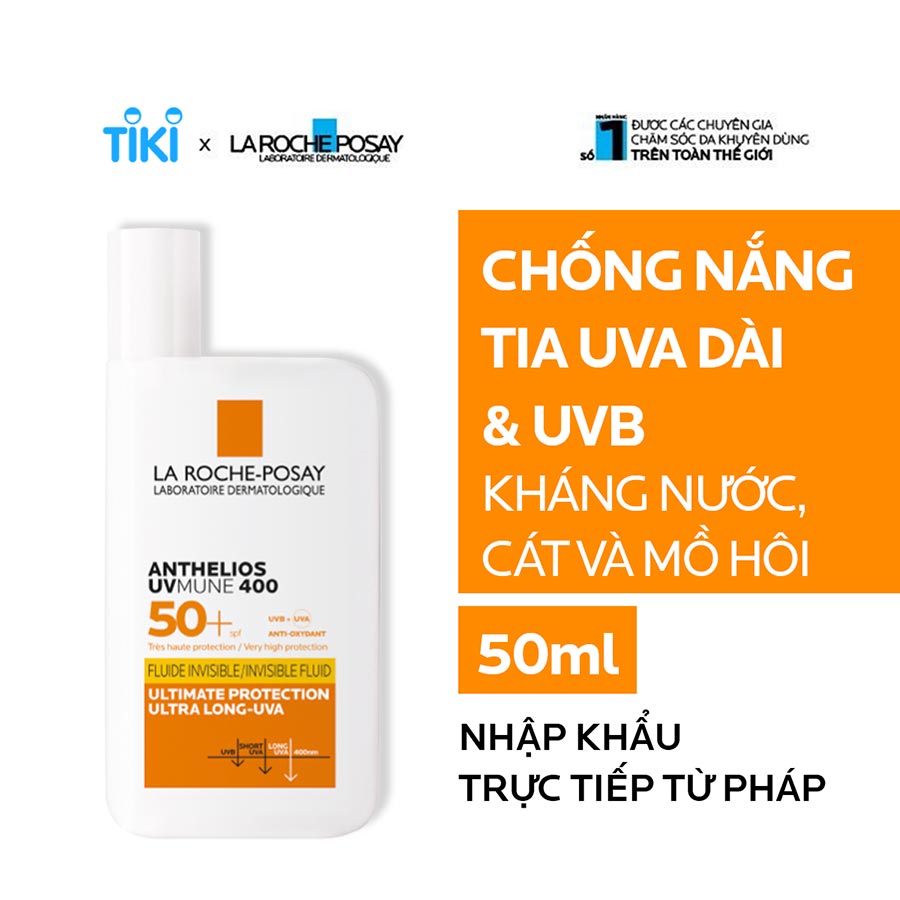 Sữa chống nắng tia UVA dài La Roche-Posay Anthelios UV Mune 400 50ml