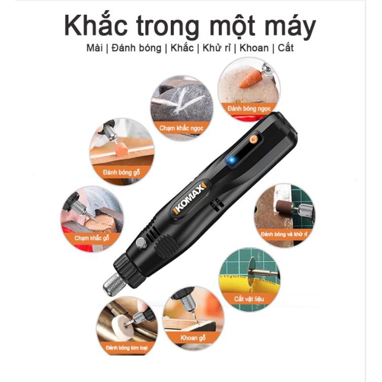 Máy mài máy điêu khắc cầm tay 2in1 KOMAX️ 24V 231 chi tiết ️ FREESHIP ️