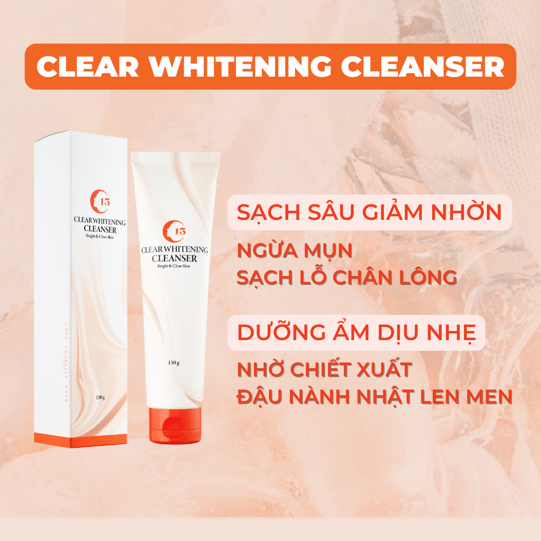 Combo Sữa Rửa Mặt Sạch Sâu, Ngừa Mụn Và Mặt Nạ Ngủ Hoa Hồng Se Khít Lỗ Chân Lông C13 Cosmetics Thu Trang