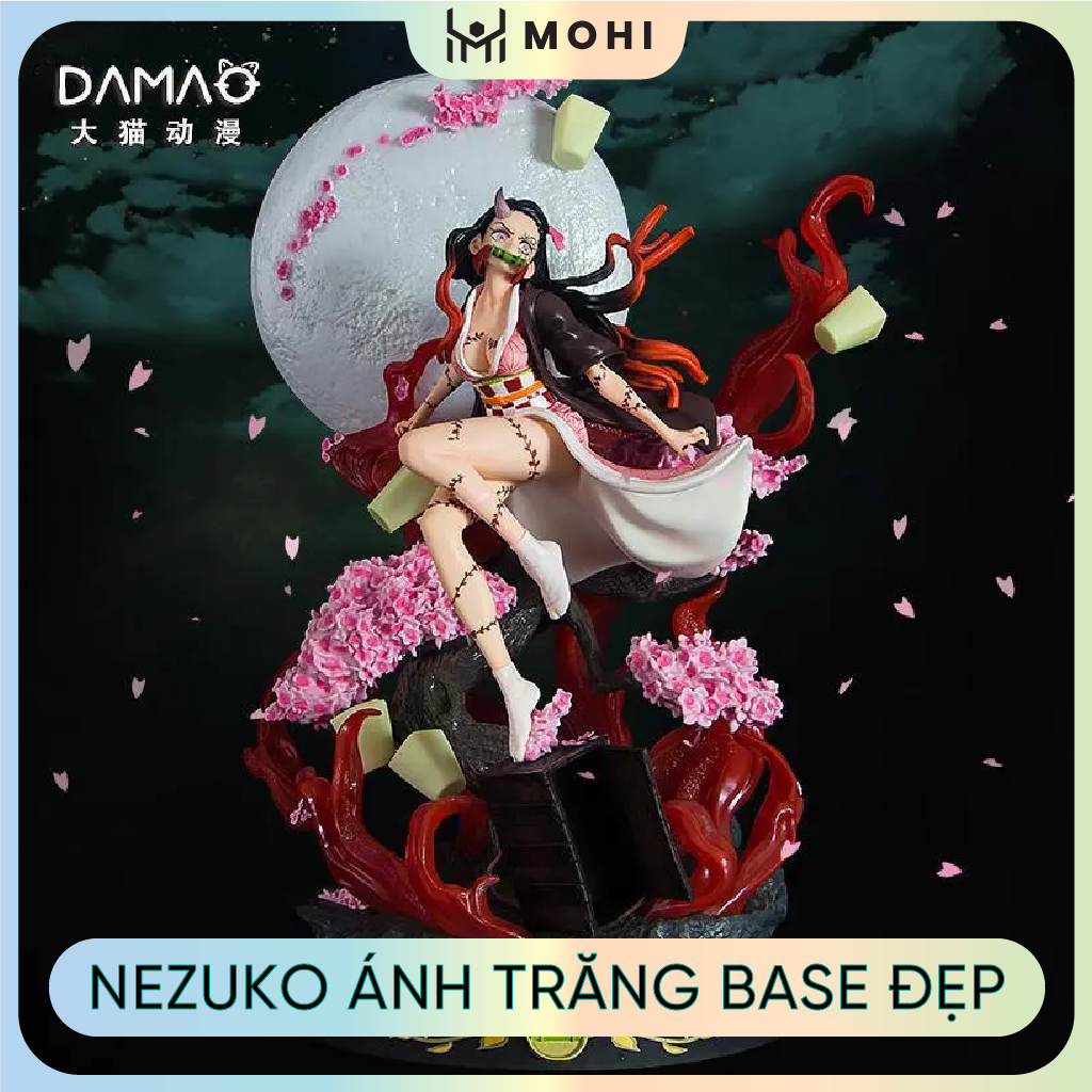 Mô Hình Kimetsu No Yaiba Nezuko ánh trăng siêu quyến rũ. Cao 31cm, nặng 1,5kg. Figure anime kimetsu no yaiba thanh gươm