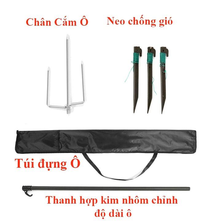 Ô câu cá - ô dù che nắng che mưa cao cấp - 2m0 - 2m2 - 2m4 Nhiều màu PCC22 SIÊU RẺ