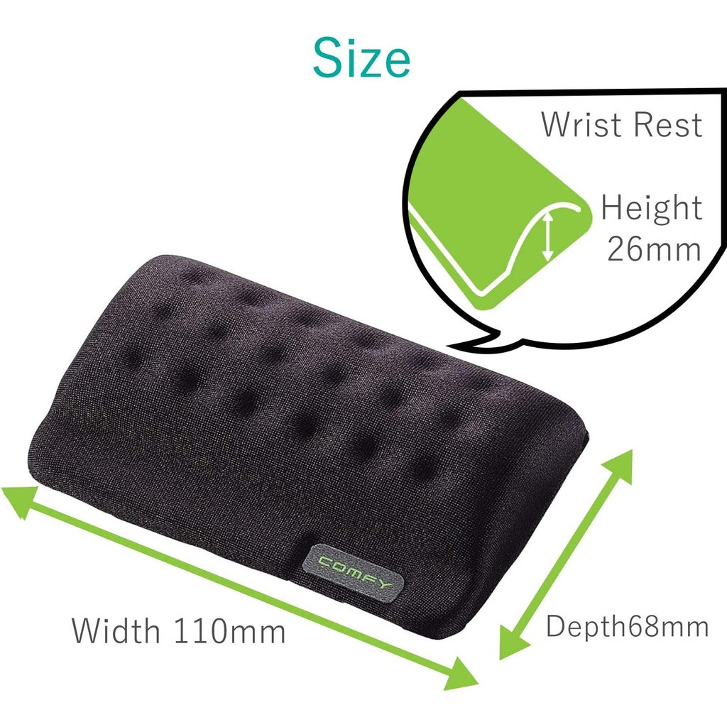 Kê cổ tay dùng chuột ELECOM MOH-013 - Hàng Chính Hãng