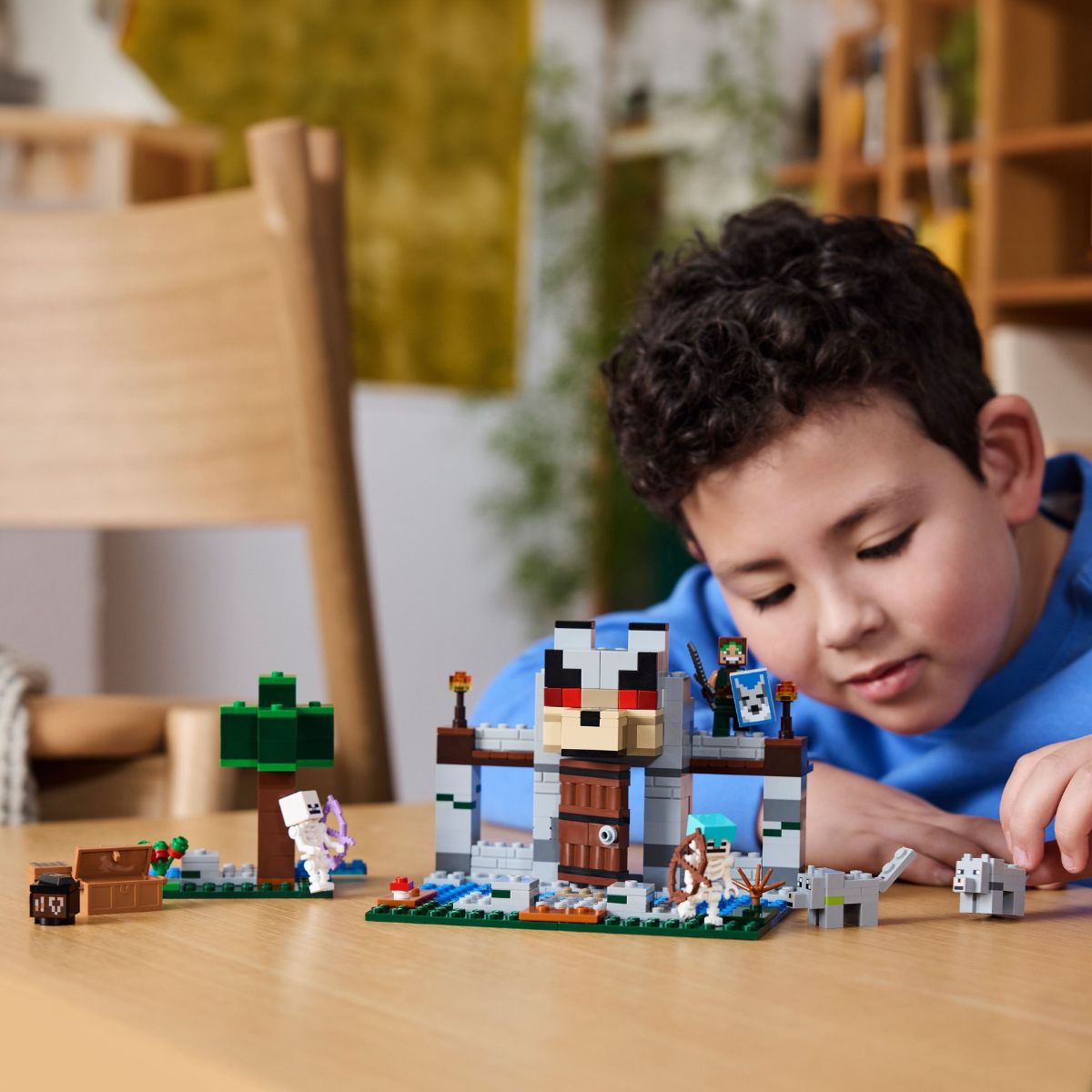 LEGO MINECRAFT 21261 Đồ Chơi Lắp Ráp Tòa Thành Sói (312 chi tiết)