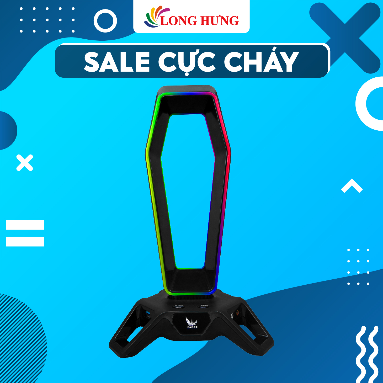 Đế treo tai nghe Zadez Headset Stand ZHS-702G - Hàng chính hãng