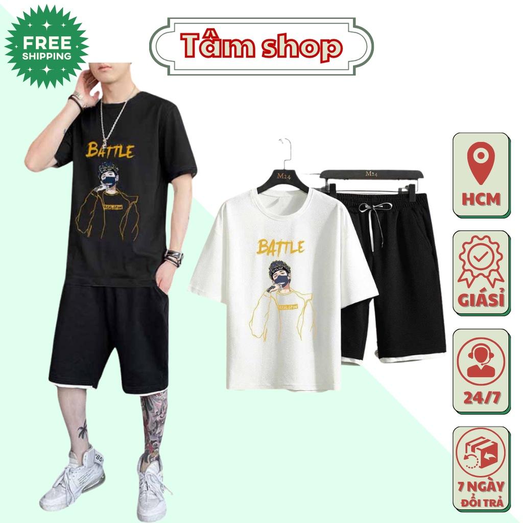 Bộ Nam Hè Thể Thao Chất Thun Mè , Mẫu Mới Đẹp Chất
