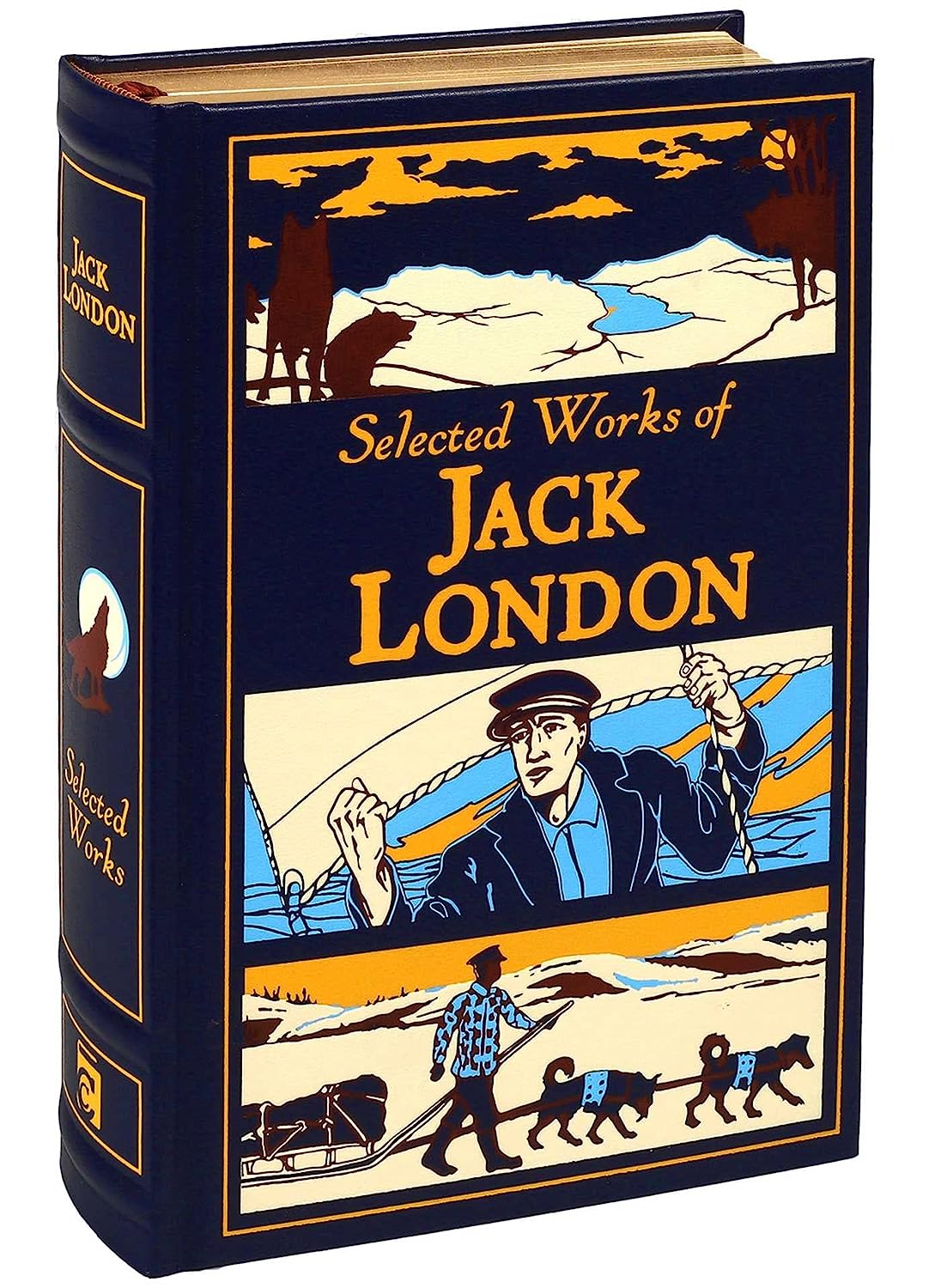 Artbook - Sách Tiếng Anh - Selected Works of Jack London (Leather-bound Classics)