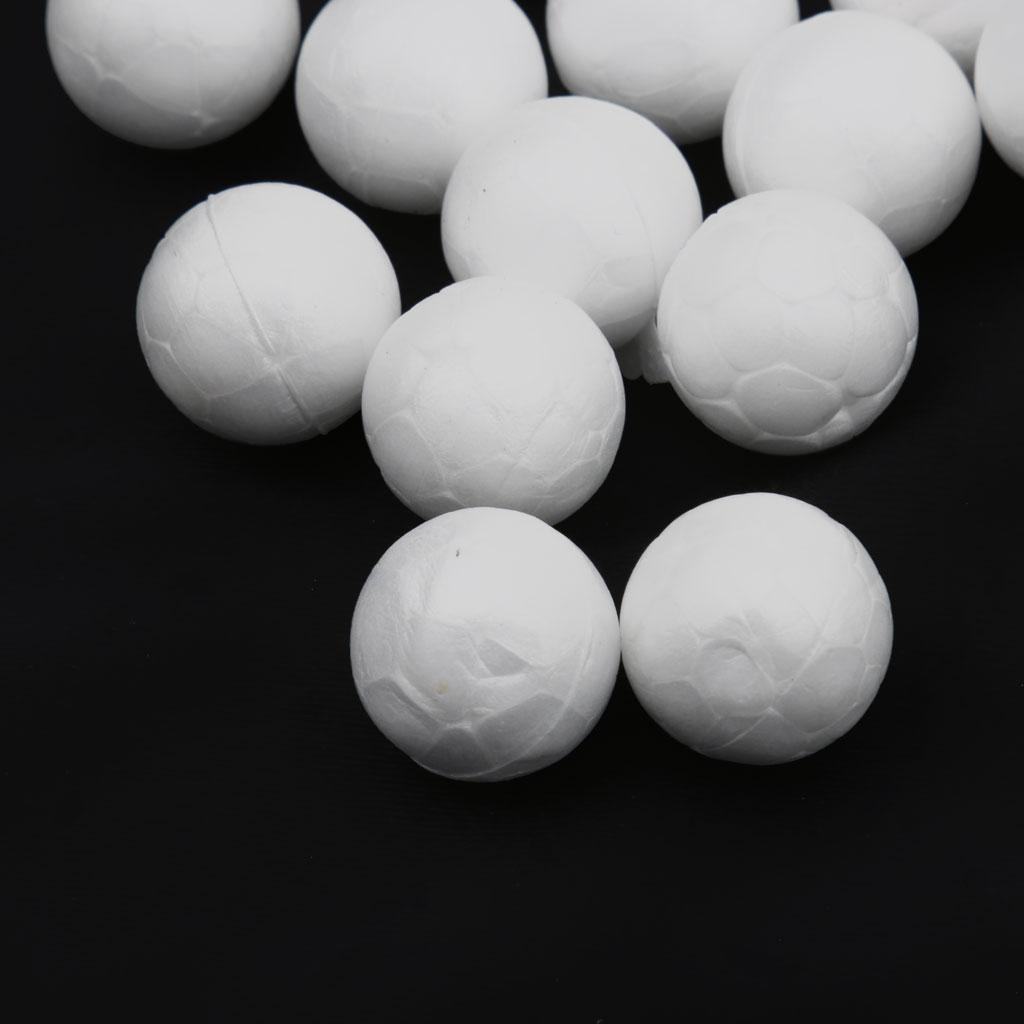 300 Miếng 15 Mm 20 Mm 25 Mm Pha Trắng Để Tạo Hình Thủ Công Polystyrene Xốp Bóng