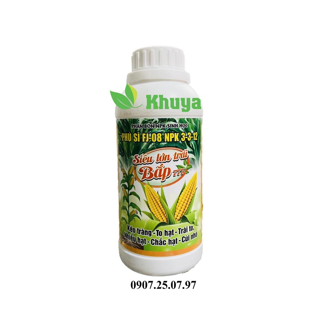 Phân bón NPK sinh học Siêu Lớn Trái Bắp 777 loại 500ml