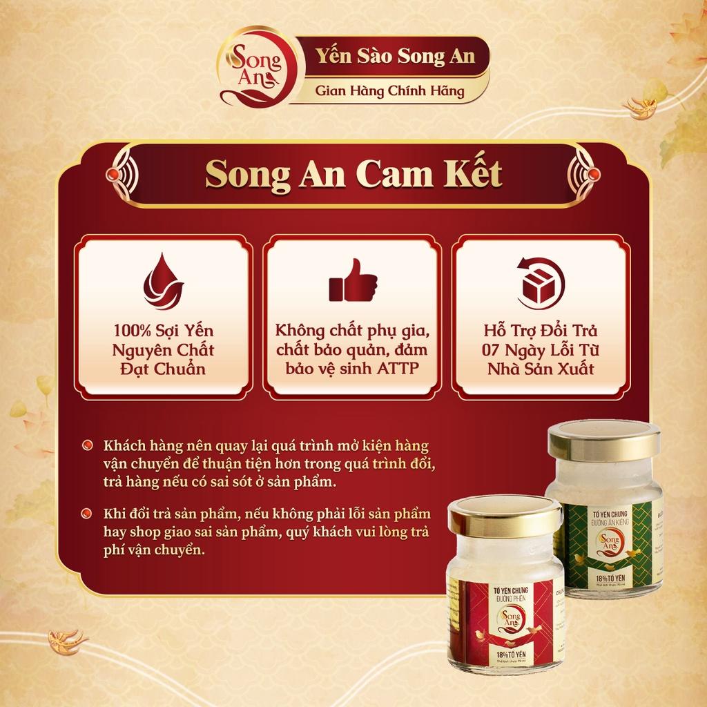 Yến chưng sẵn, Tổ yến sào chưng hũ Song An Food 70ml tăng sức đề kháng