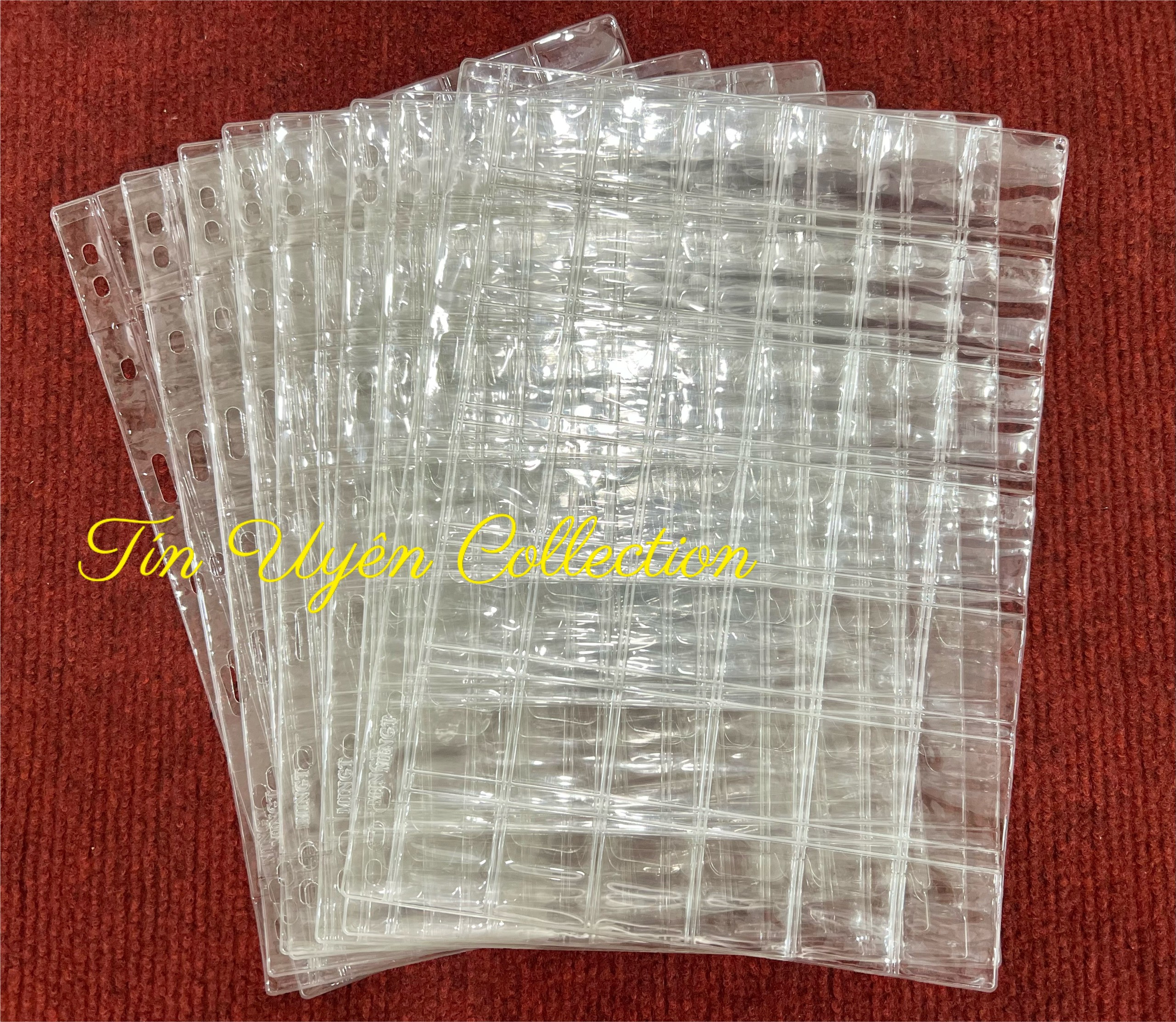 Combo 10 Phơi Đựng Xu 42 Ô Trong Suốt chính hãng Mingt - PCCB