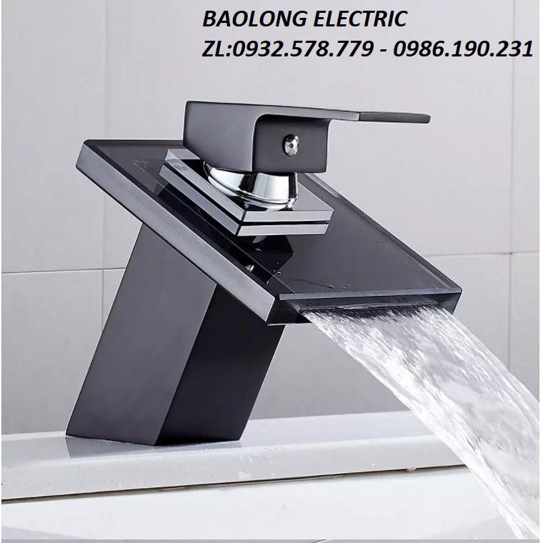 VÒI XẢ LAVABO RỬA MẶT KIỂU THÁC NƯỚC,NÓNG LẠNH KIỂU DÁNG HIỆN ĐẠI MẶT KÍNH CƯỜNG LỰC