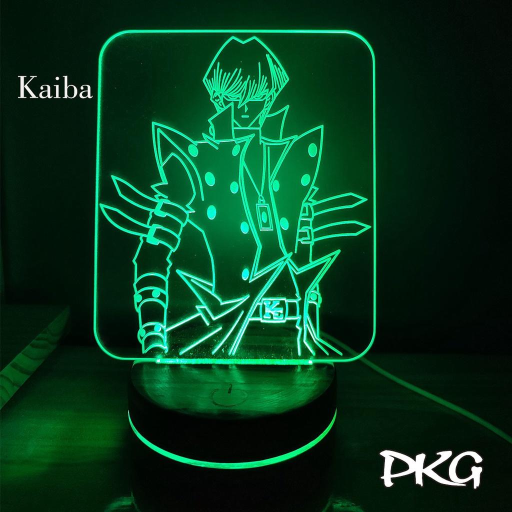 Đèn Ngủ Led 3D KAIBA nhân vật Anime phát sáng 16 màu cảm ứng có điều khiển từ xa