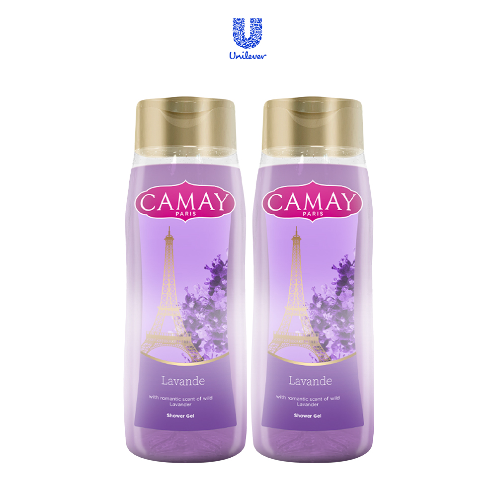 Combo 2 chai Gel tắm hương oải hương Camay Paris 500ml