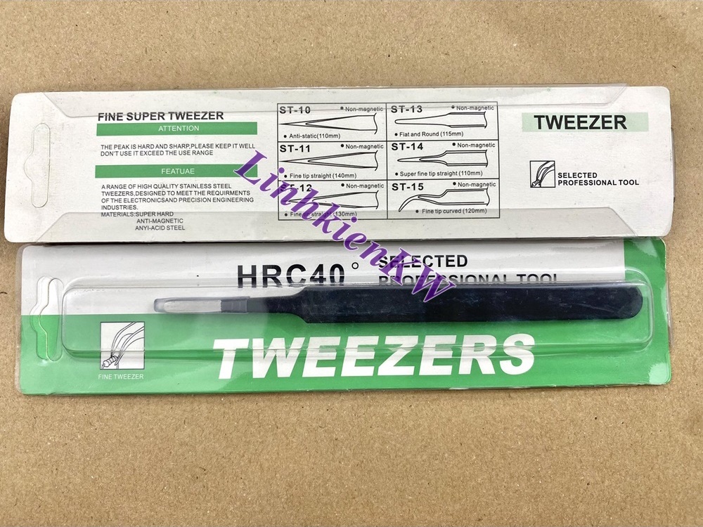 Nhíp Bẹt Đen Tweezers ESD-13 Sơn tĩnh Điện Mới.