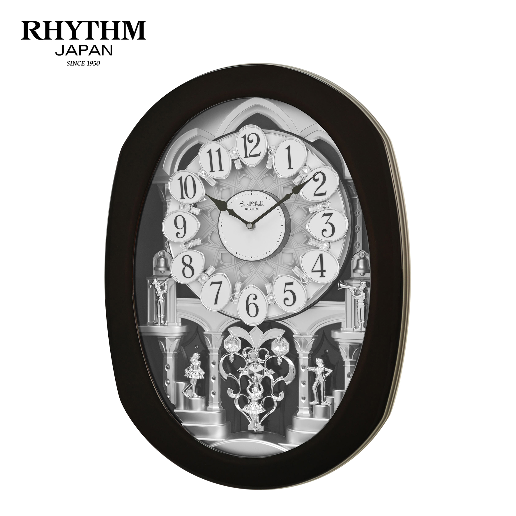 Đồng hồ Rhythm Magic Motion 4MH901WU06 – 40.6 x 55.8 x 10.1cm Dùng PIN.