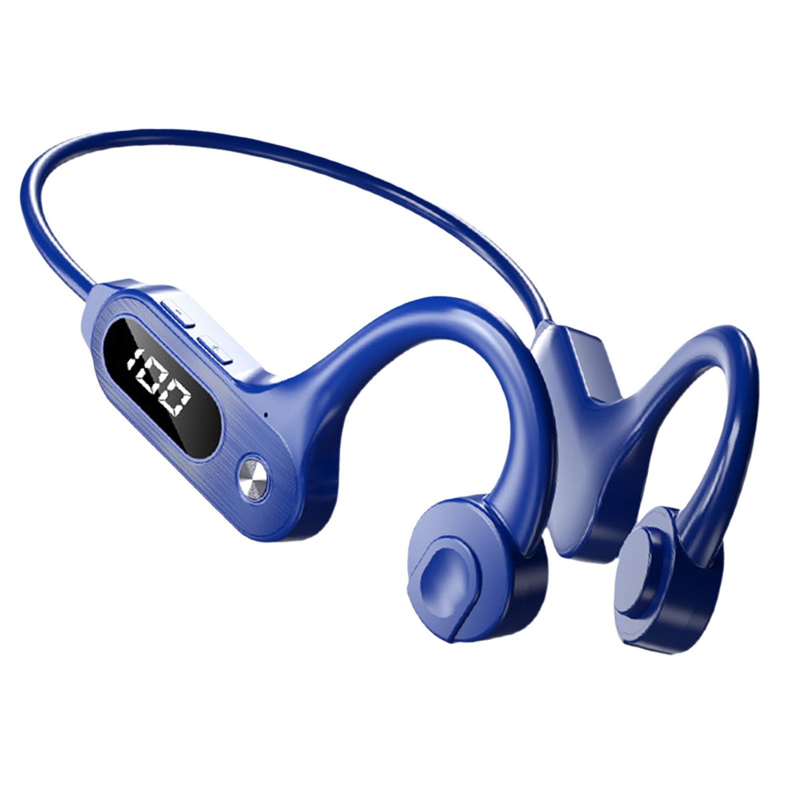 Conduction Headphones LED Wireless Earphone for Running Workout Fitness