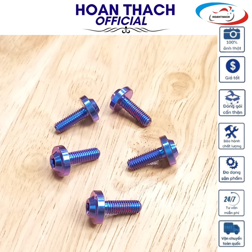 Ốc Titan Gr5 Đầu Dù 5L15 Tím Dùng cho nhiều dòng xe SP010344 (giá 1 con)