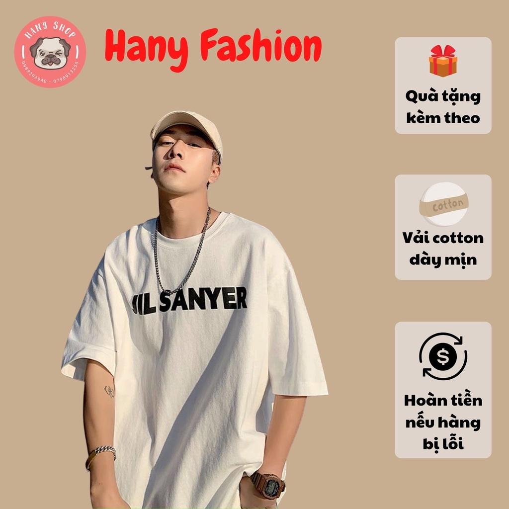 Áo thun unisex tay lỡ JIL SANYER vải dày mịn cực đẹp 2021 || Hany shop