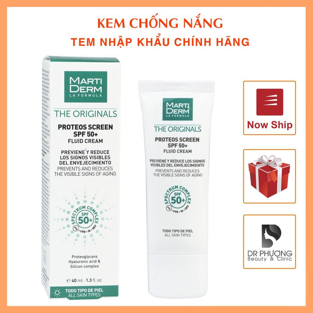 KEM CHỐNG NẮNG MARTIDERM The originals Proteos Screen SPF 50+ 40ml