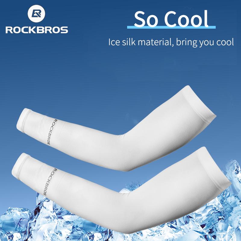 ROCKBROS Cánh Tay Tay Chạy Bộ Câu Cá Phụ Kiện Chống Nắng Cánh Tay Bao Thoáng Mát Mùa Hè Tay Nylon Thể Thao Ngoài Trời Đi Xe Đạp Thiết Bị Color: Black