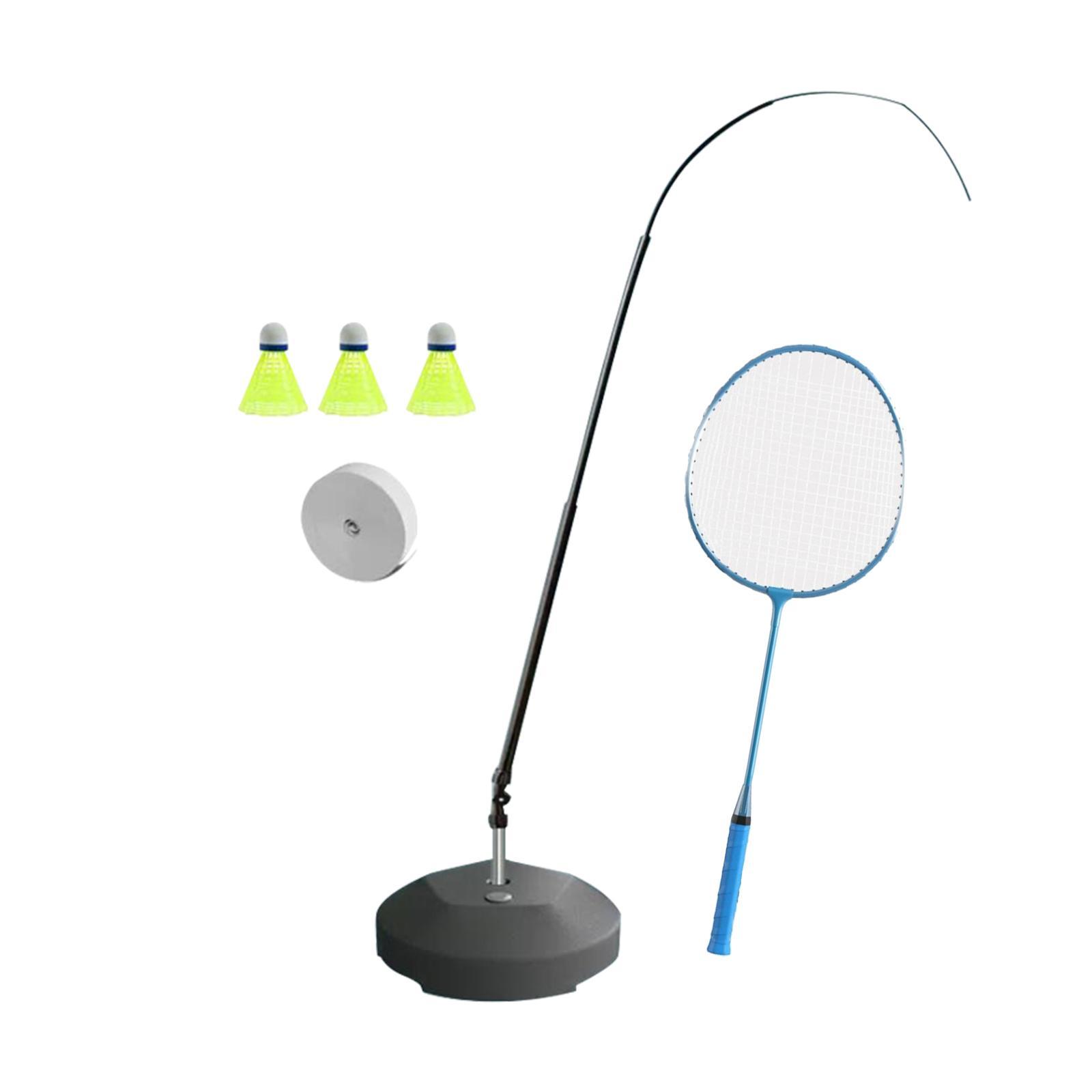 Portable Self Practice Trainer Aid Kids Adults Badminton Training Device