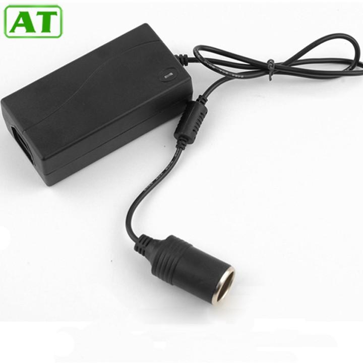 Bộ Chuyển Đổi Nguồn Điện 220V Sang Đầu Cắm Ô TÔ 12V/60W/5A