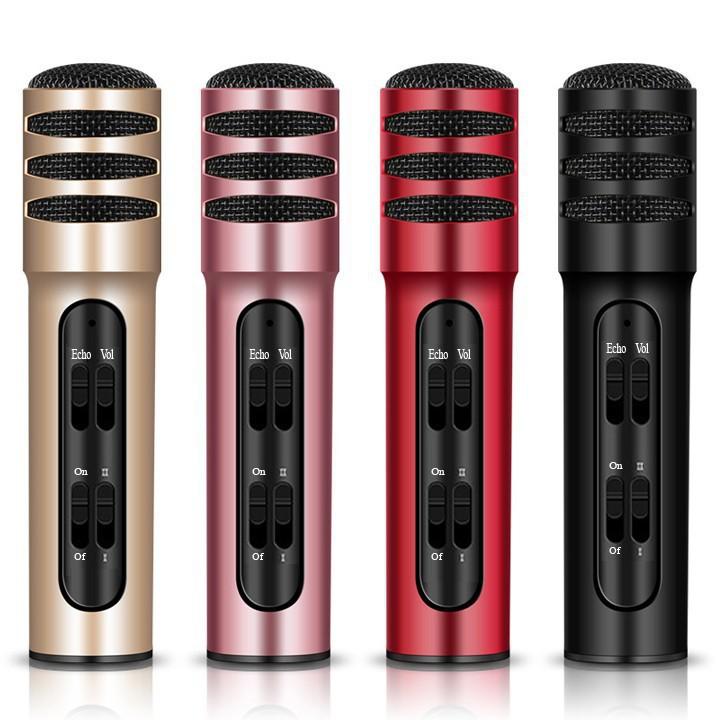Micro live stream C7, chân kẹp micro mini, giá kẹp 2 điện thoại cực tiện lợi dễ sử dụng cho live stream