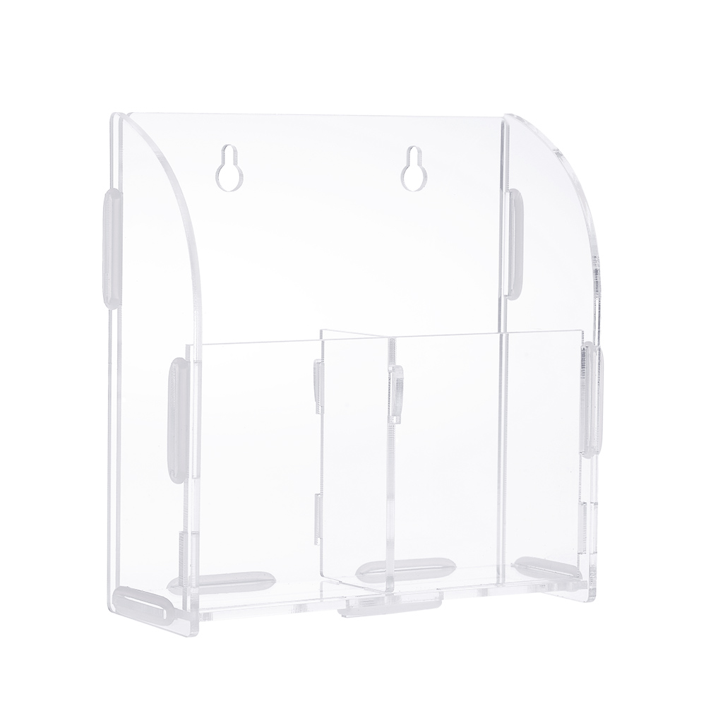 Hộp Đựng Điều Khiển Từ Xa Gắn Tường Acrylic 2 Lưới Cho Văn Phòng Tại Nhà