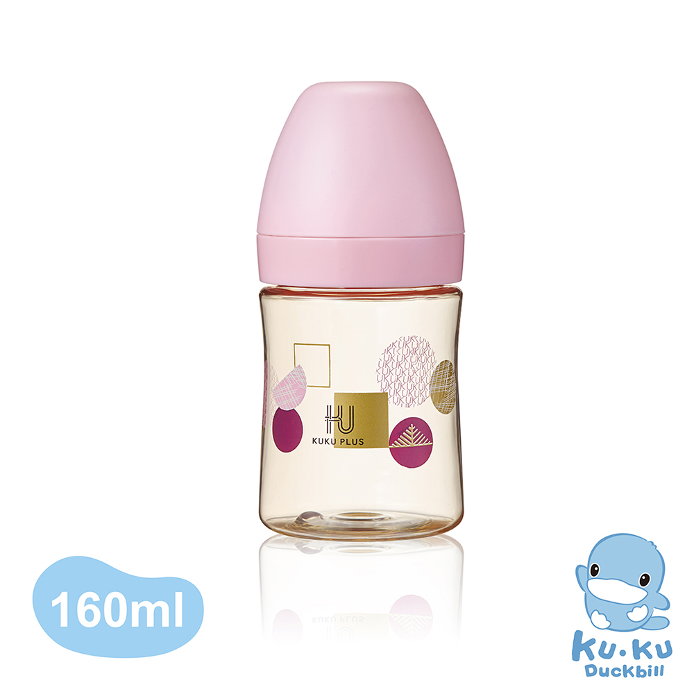BÌNH SỮA KUKU CỔ RỘNG PPSU PHIÊN BẢN KU-PLUS KU5882 - 160ml