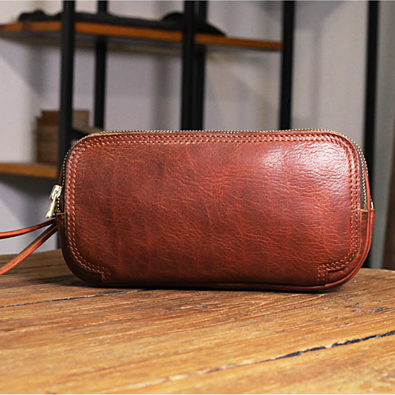 Túi cầm tay, ví dài nam, clutch nam, chất liệu da bò CowBoy 12136