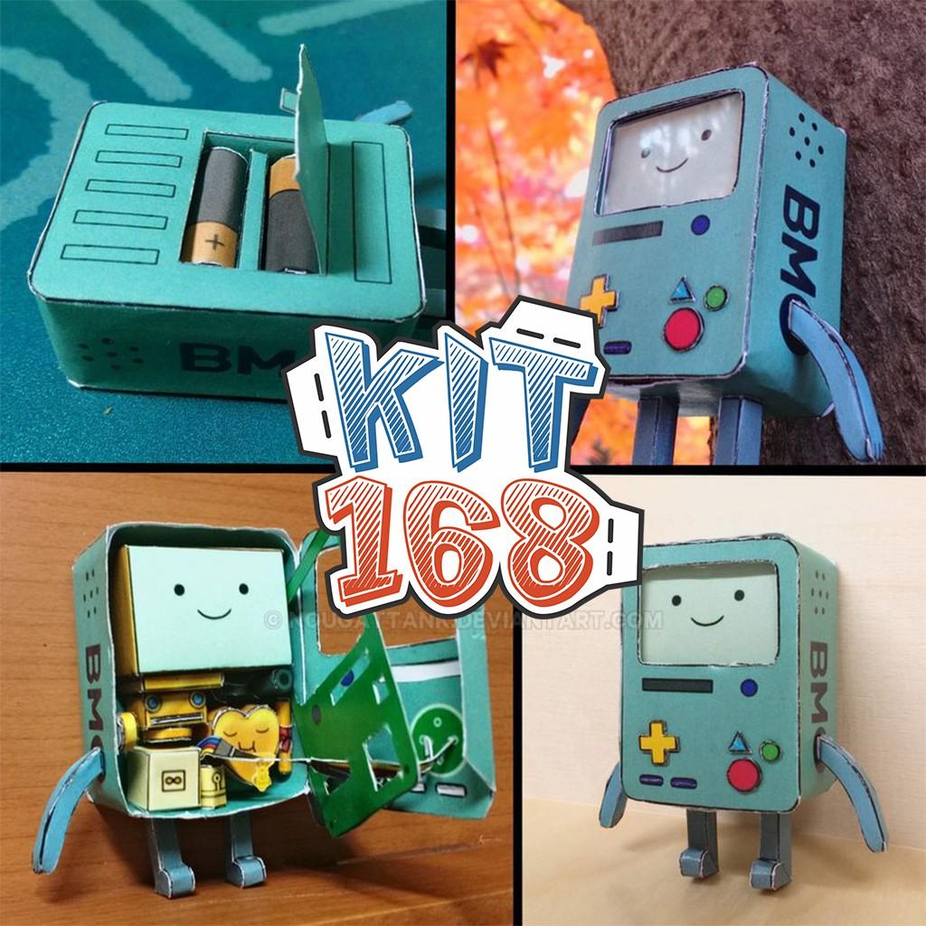 Mô hình giấy Anime Cartoon Micro BMO - Adventure Time - In mực dầu