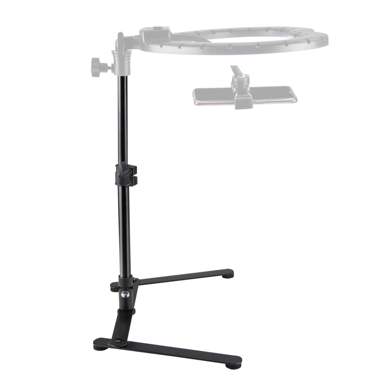 Chân đế đèn chụp ảnh mini có vít 1/4 inch 44cm / Tối đa 17 inch để trang điểm Video tự sướng quay Vlog