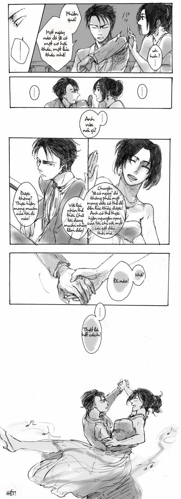 tấn công người khổng lồ - doujinshi levihan chapter 13 4
