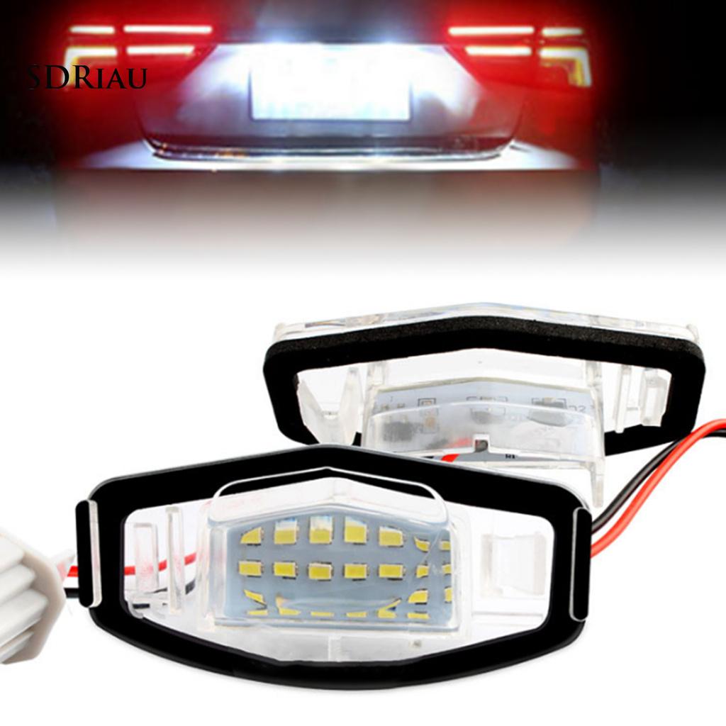 Set 2 Đèn Led 9 Smd 12v-30v Gắn Biển Số Xe Ô Tô Honda Civic