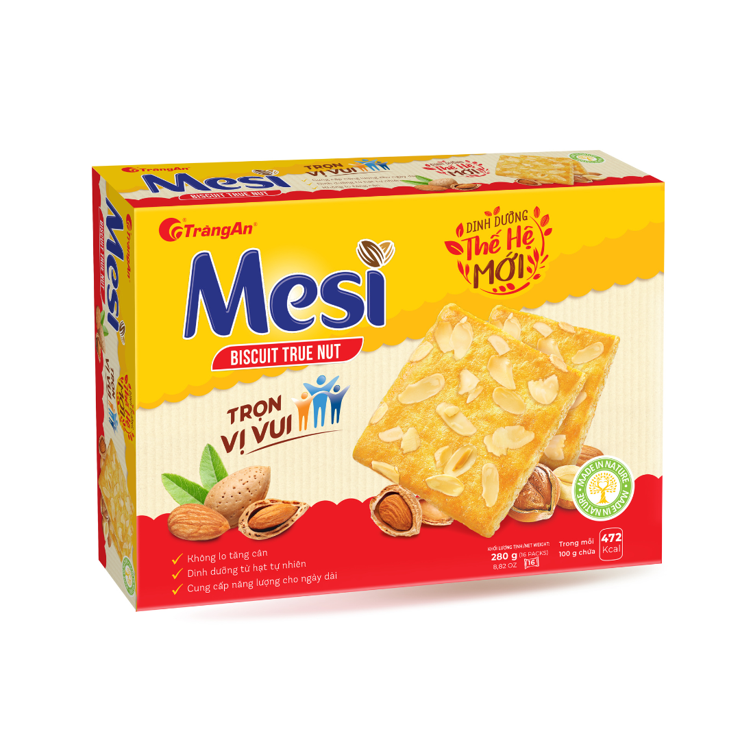 Bánh quy hạt dinh dưỡng Mesi hộp 280G