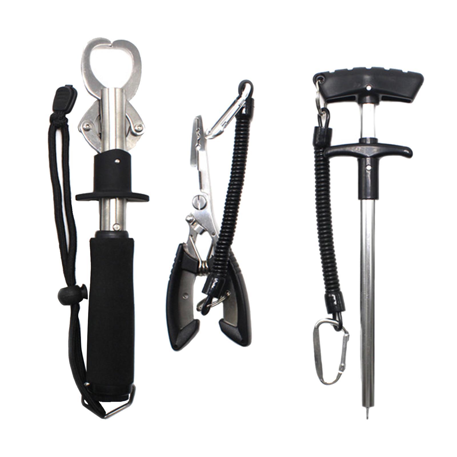 3x Fishing Pliers Set Portable for Freshwater Saltwater Tool Set Lip Gripper