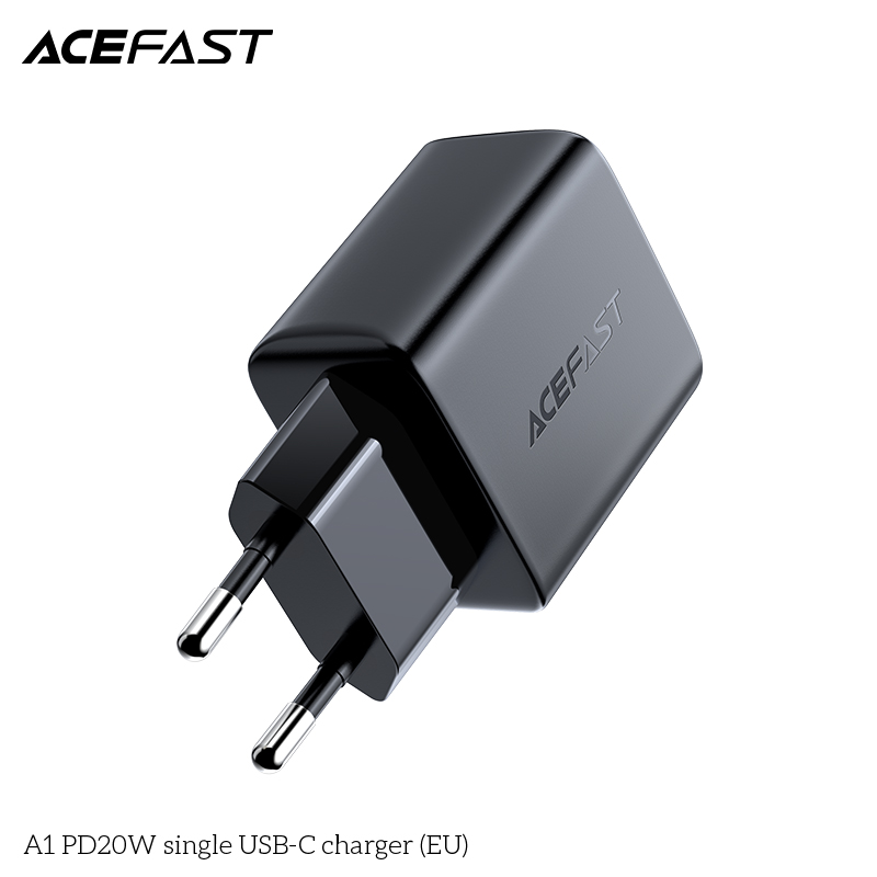 Sạc Acefast PD3.0 20W 1 cổng USB-C (EU) - A1 Hàng chính hãng Acefast