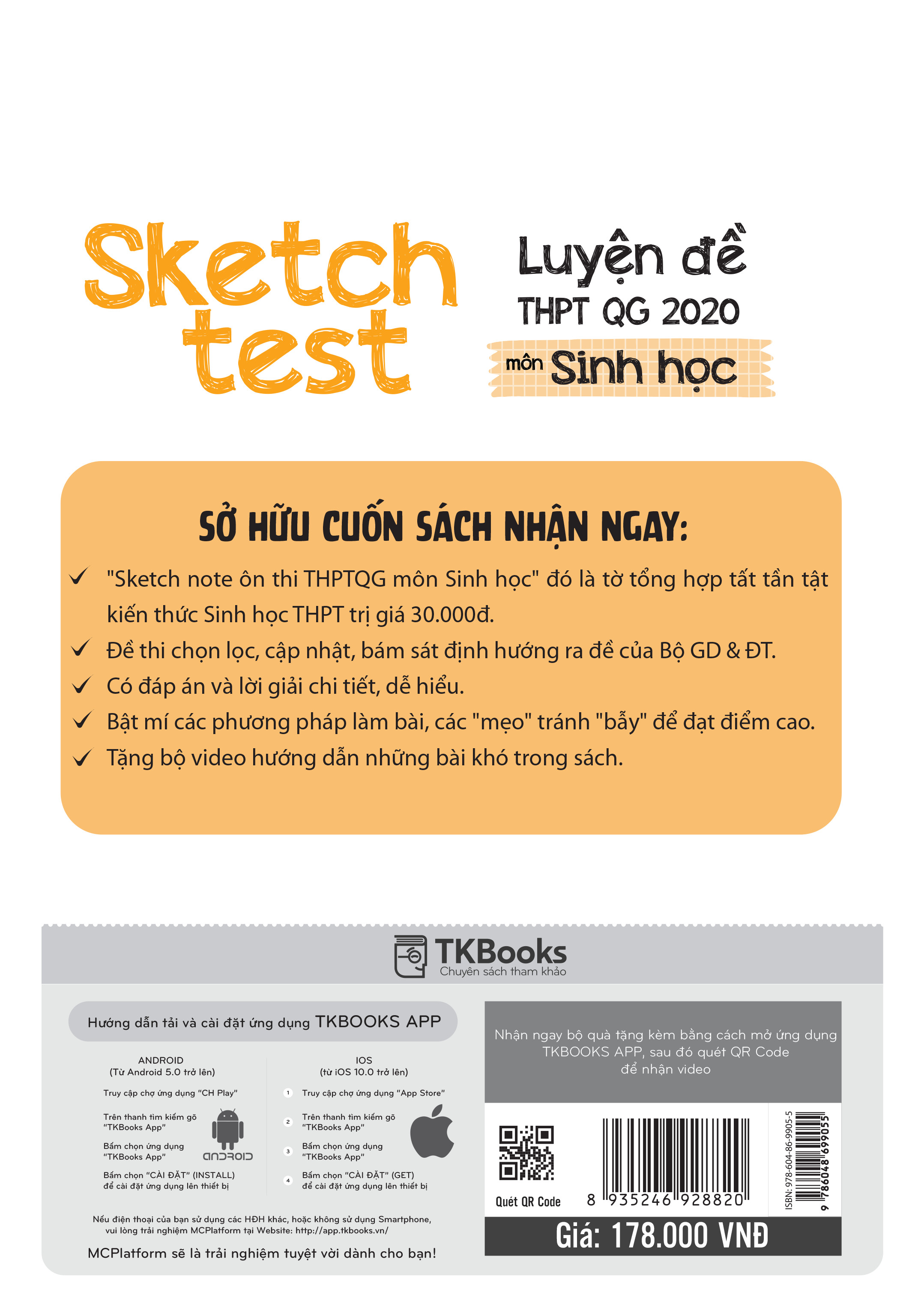 SKETCH TEST LUYỆN ĐỀ THPT QUỐC GIA MÔN SINH HỌC TV