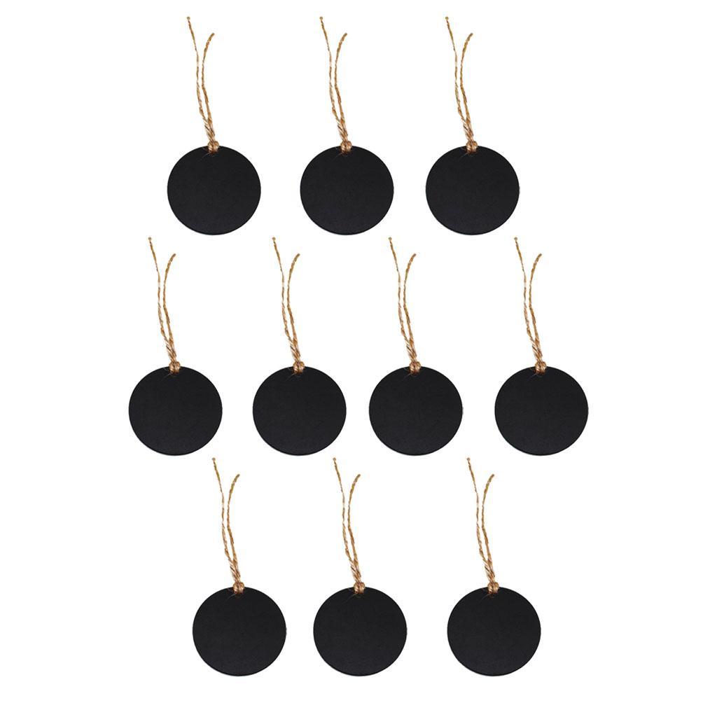 40x Mini Chalkboard Hanging Blackboard Message Board Double Sided Label Tags