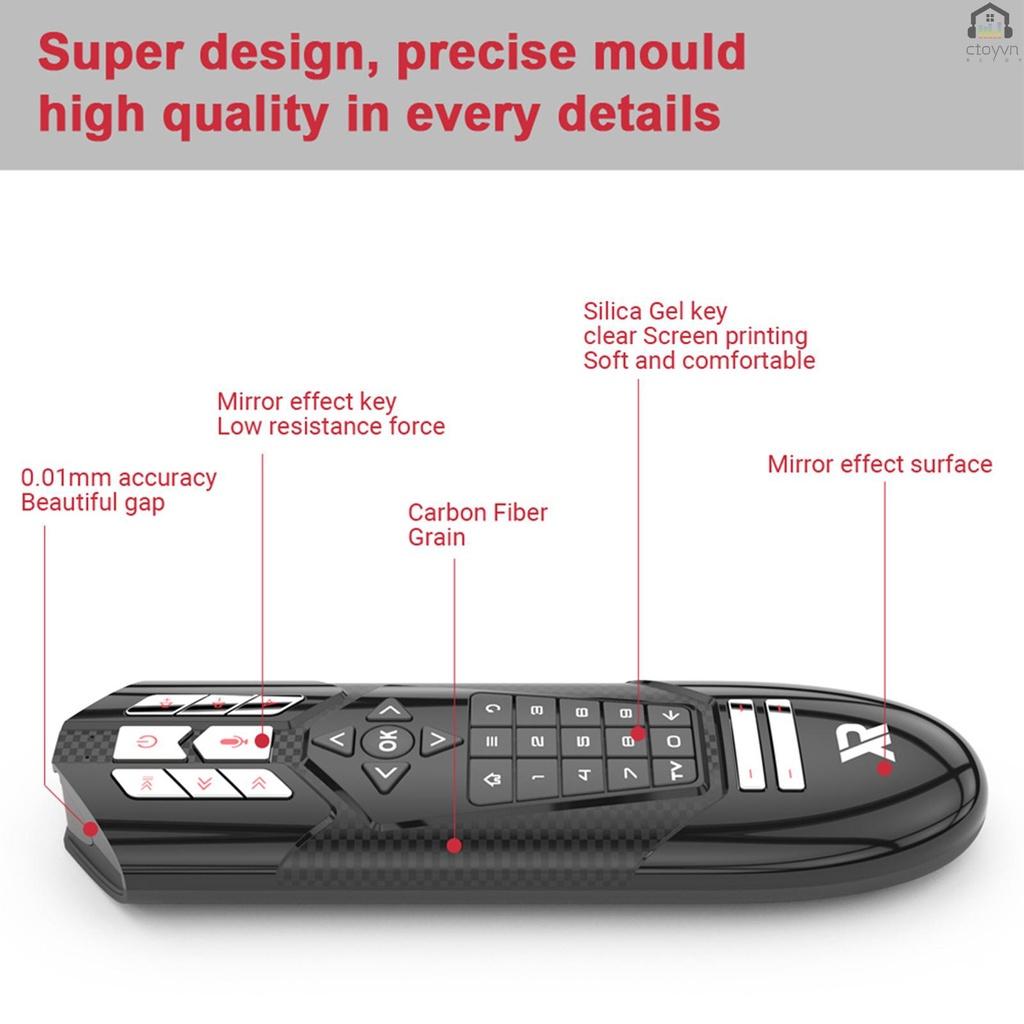 Chuột bay Wechip R1 2.4G điều khiển từ xa cảm biến chuyển động 6 trục 31 phím IR cho TV Android thông minh