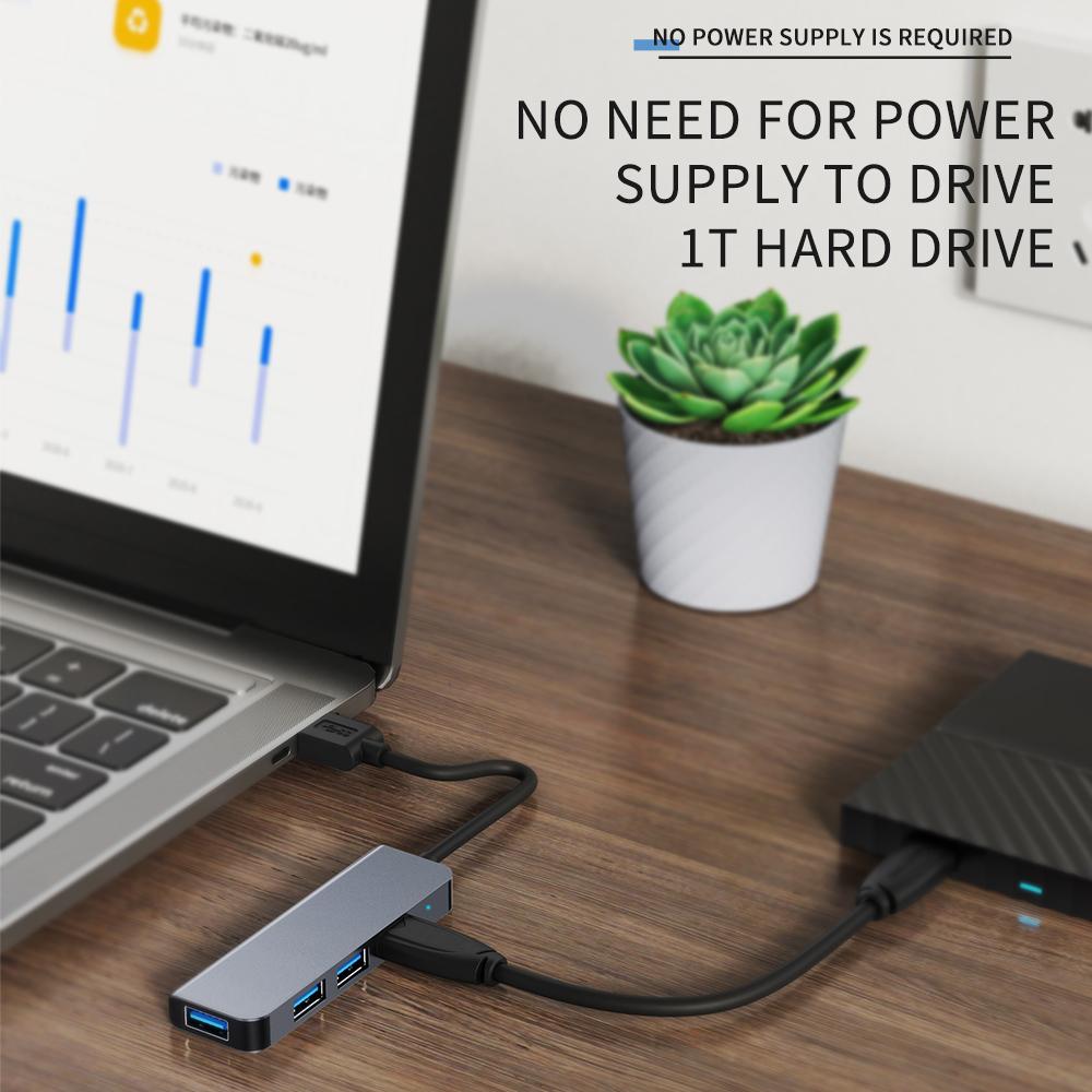 4 Trong 1 HUB USB Loại C Sang USB 3.0 2.0 HUB Adapter Đa Bộ Chia USB Mở Rộng Cho Matebook huawei Xiaomi Laptop Phụ Kiện