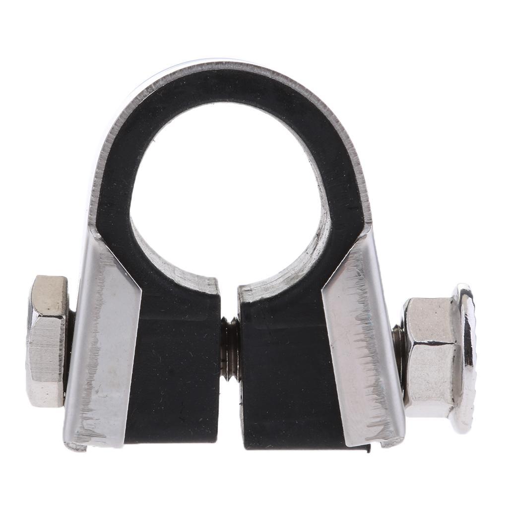 Motorbike Handlebar Mounting Bracket Clamp Gauge Rubber /8" 1"