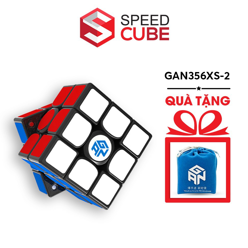 Rubik 3x3 GAN 356 XS Stickerless/Viền đen Có Nam Châm