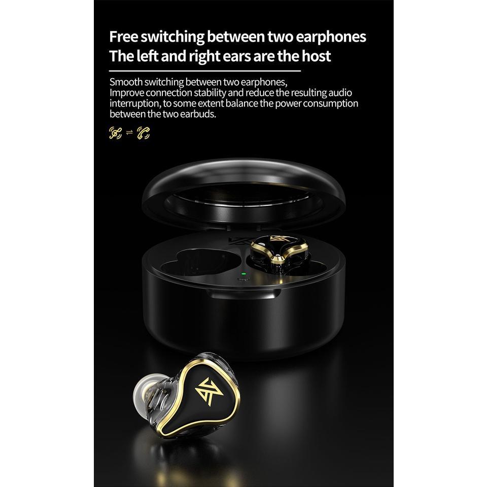 Tai nghe nhét tai KZ SK10 PRO bluetooth 5.2 không dây giảm tiếng ồn TWS QCC3040 APTX HiFi chơi game thể thao Z1 PRO SKS