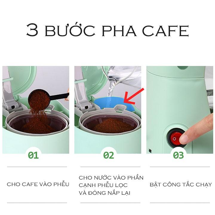 Máy pha cà phê tự động, trà đa năng tiện lợi cho gia đình cam kết chất lượng dung tích 700ml - Hàng chính hãng