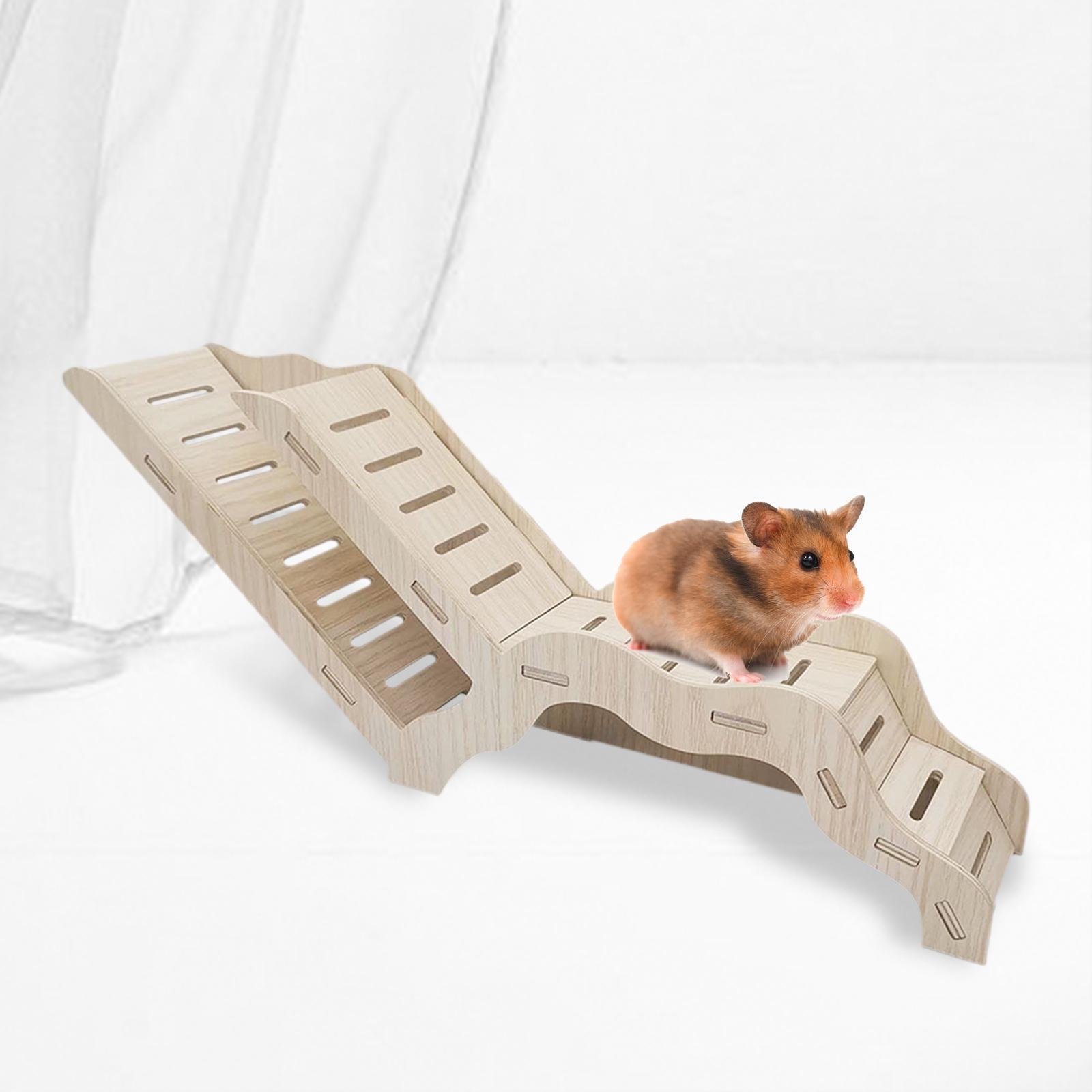 Hamster Climbing Toy Wooden Ladder Syrian Hamster Rat Hamster House Hideouts