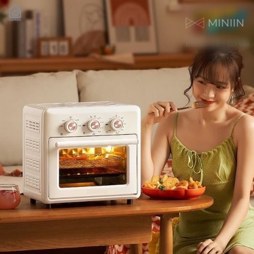 Nồi Chiên Không Dầu Kiêm lò Nướng Đa Năng Kiểm Soát Nhiệt Độ - Dung Tích 15 Lít - Hàng Chính Hãng MINIIN