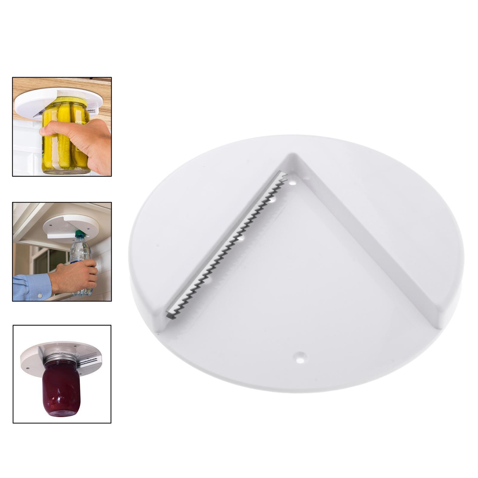 2X Under Cabinet Jar Opener Bottle Opener Quick Opener Lid Gripper Useful