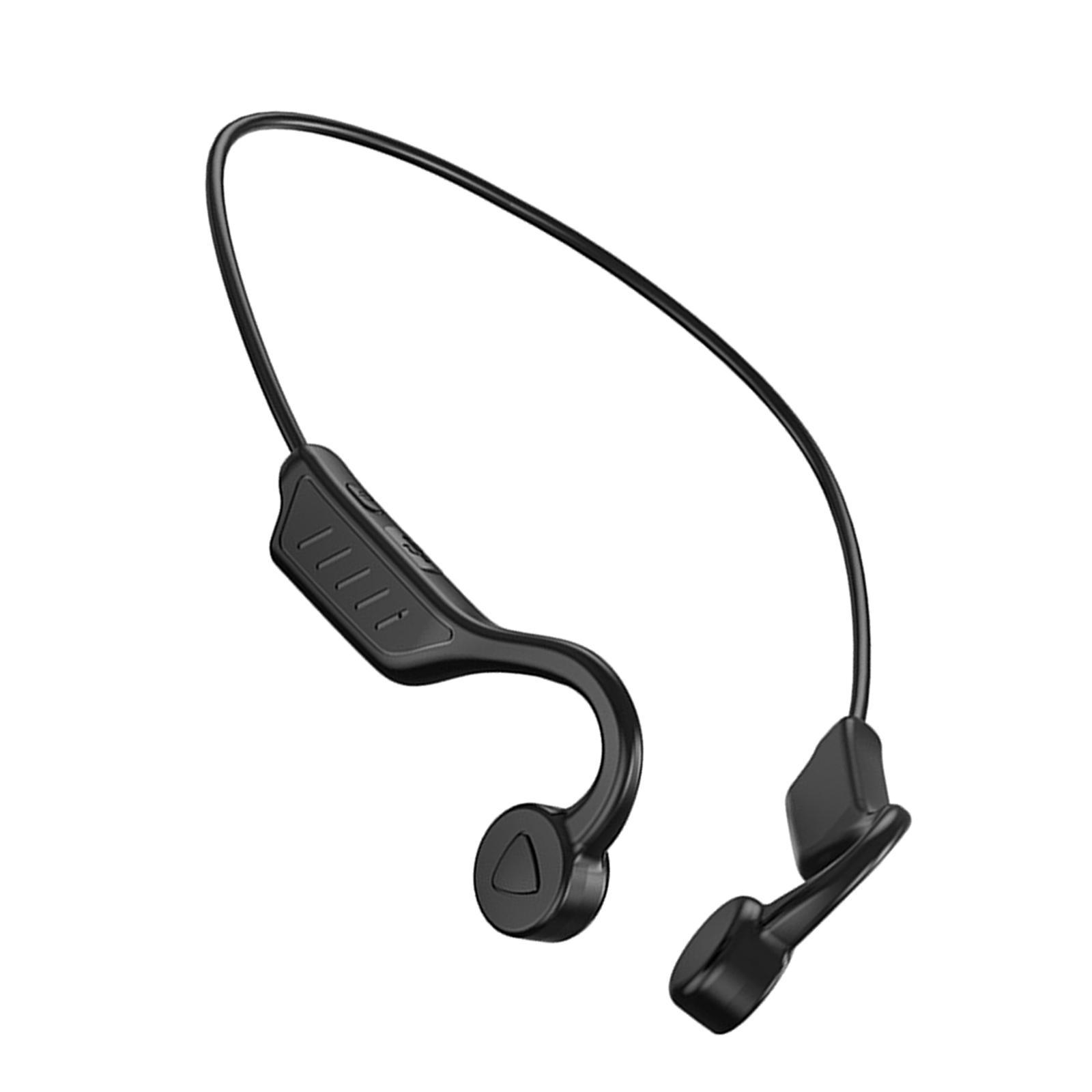 BL15 Bone Conduction Headphones Bluetooth Open-Ear Stereo Sweatproof Foldable Wireless Earphone for Drivers Meeting Sports Noise Reduction